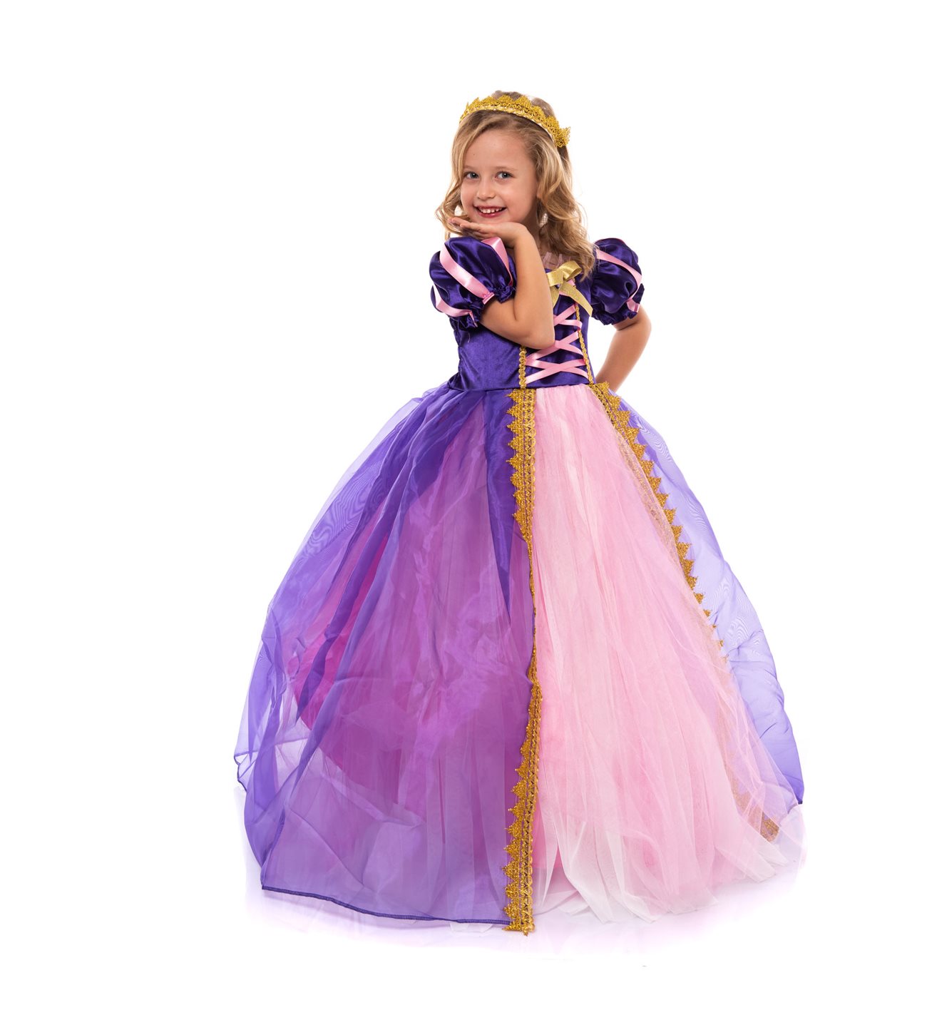Rapunzel Özel tasarım Çocuk Abiye Kostüm Özel üretim parti kostum