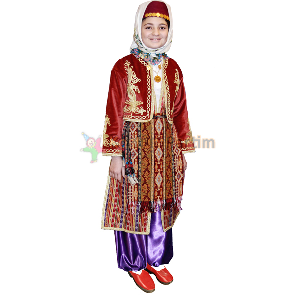 Silifke Kostümü Yöresel Kız Çocuk Kıyafeti