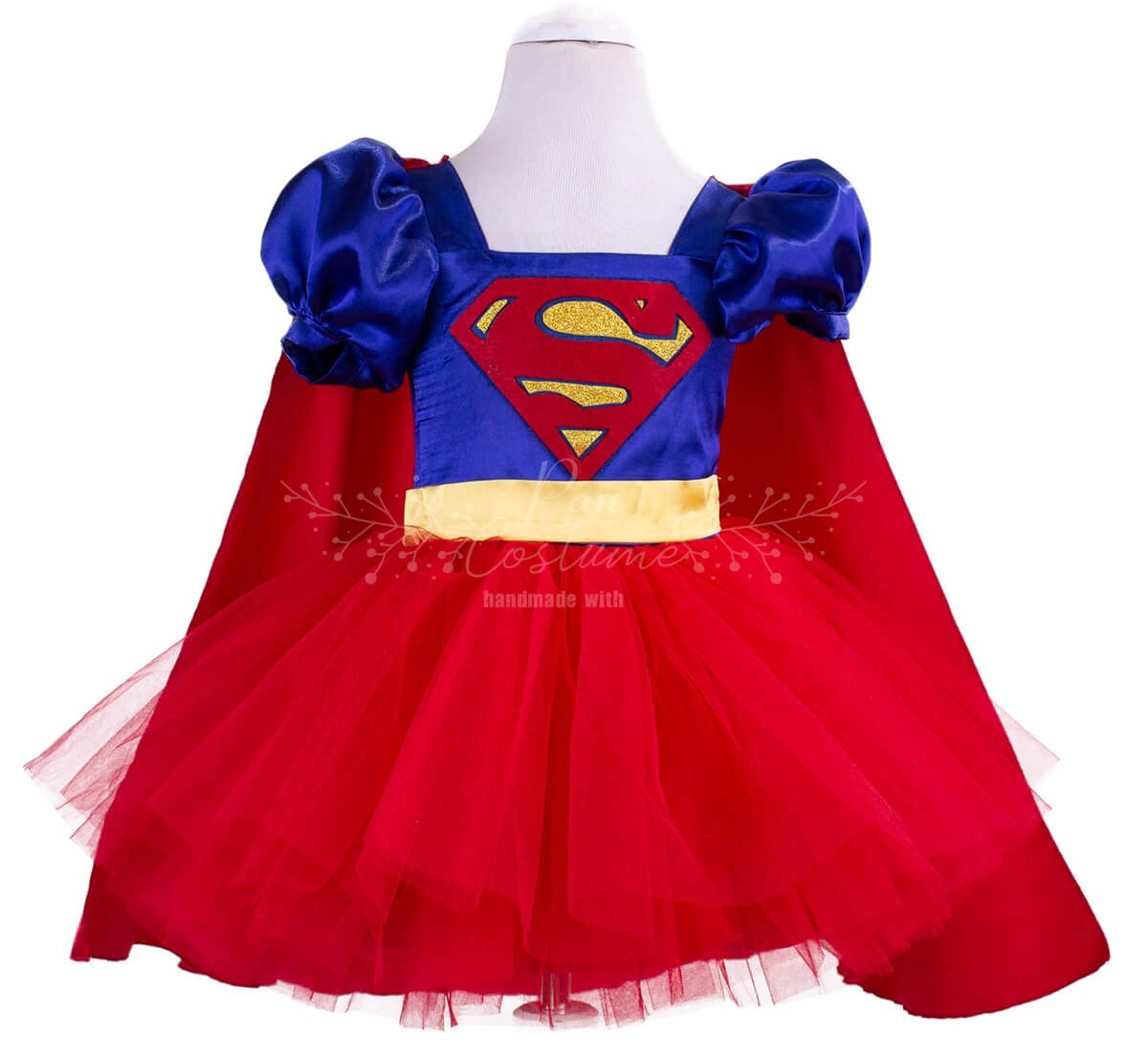 Super Hero Dc Girl Kostümü Kırmızı Etekli