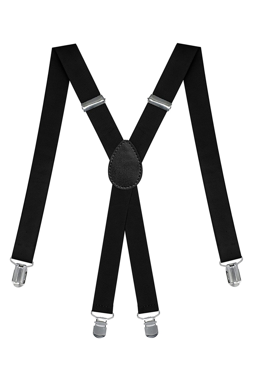 Elrozo Metal Klipsli Unisex Siyah Pantolon Askısı - Tek Ebat 001