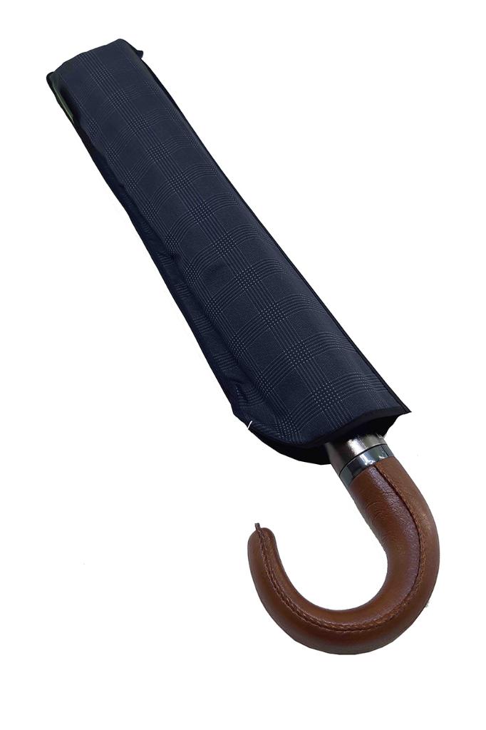 Snotline-April Deri Saplı Erkek Şemsiye Kahverengi Sap Çanta Boy
