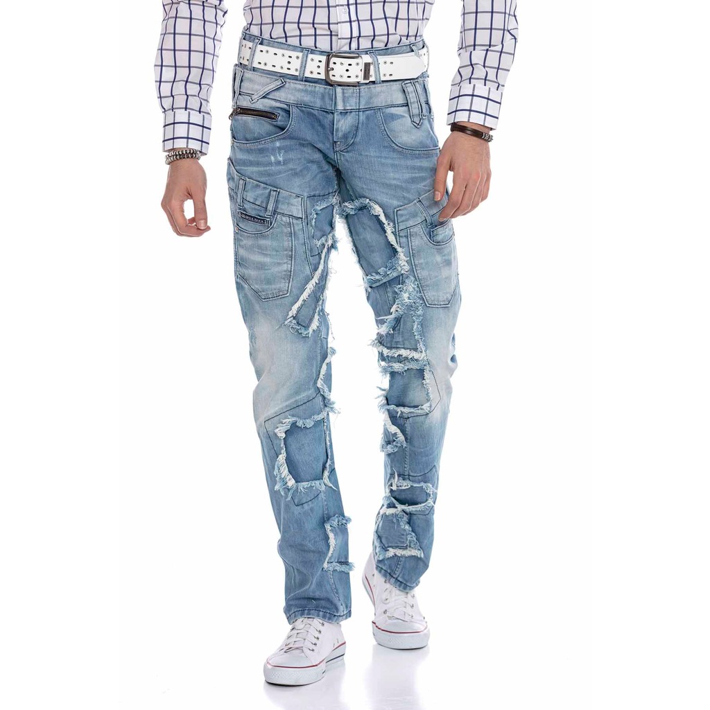 Cipo & Baxx Cd617 Street Style Yamalı Erkek Kot Pantolon