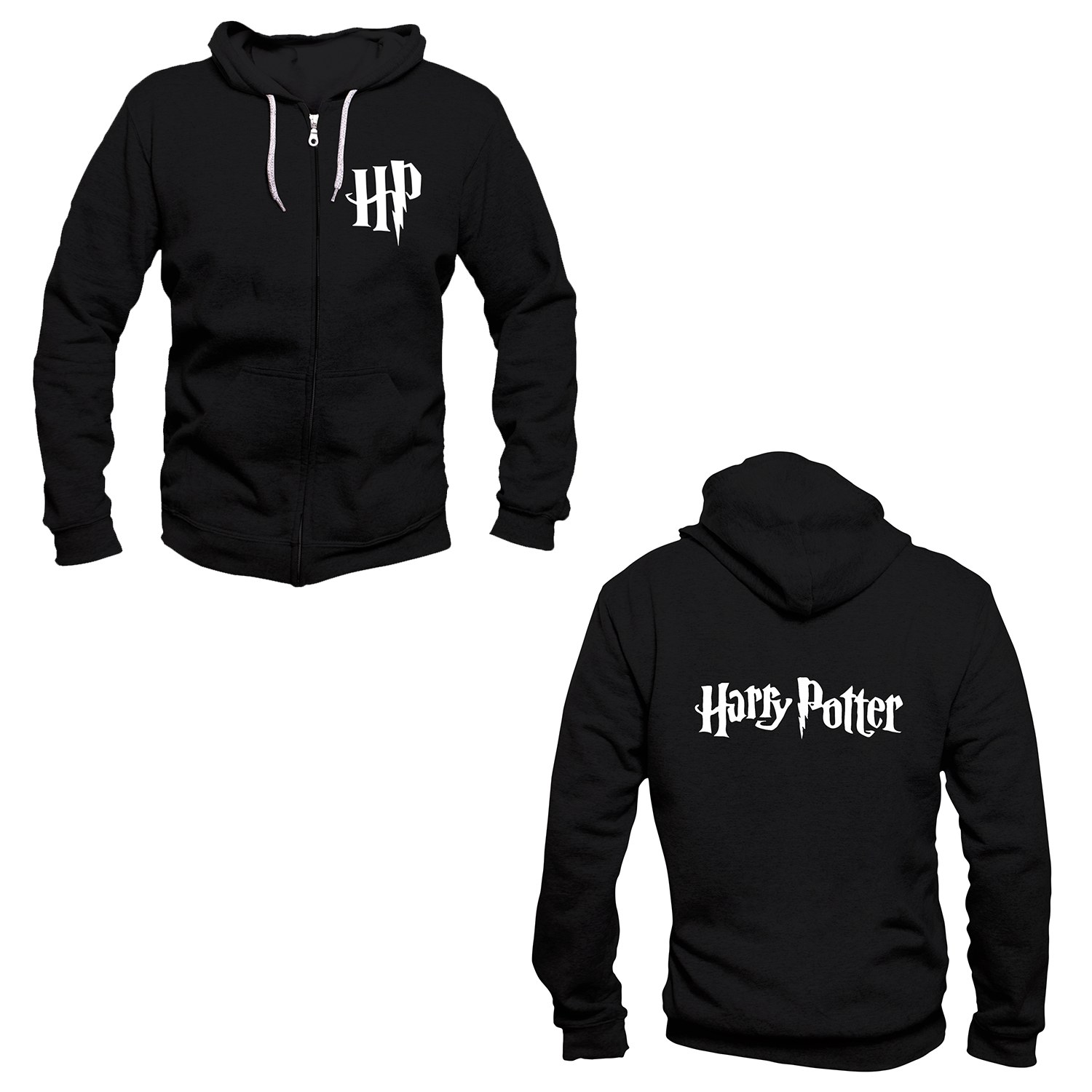 Harry Potter Fermuarlı Kapuşonlu Sweatshirt