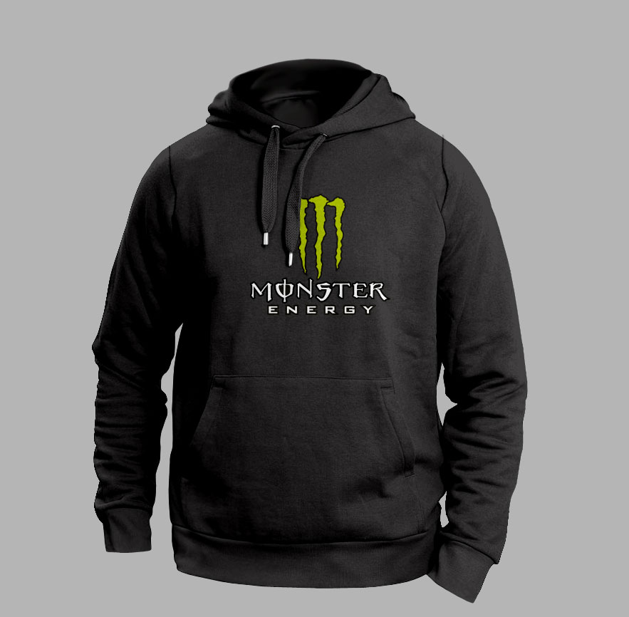 Monster Sweatshirt Siyah Baharlık Kumaş