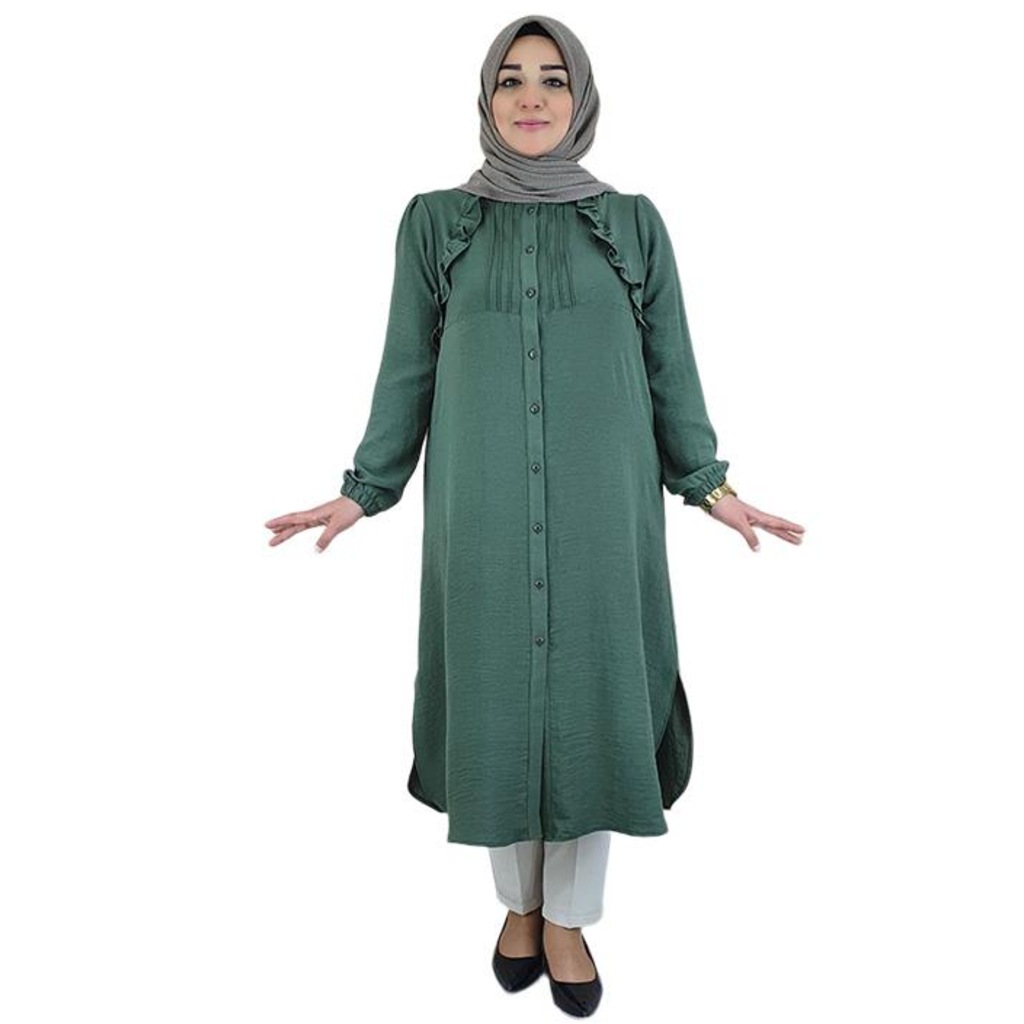 Pys Giyim Düğmeli Tesettür Tunik Kadın 903-45