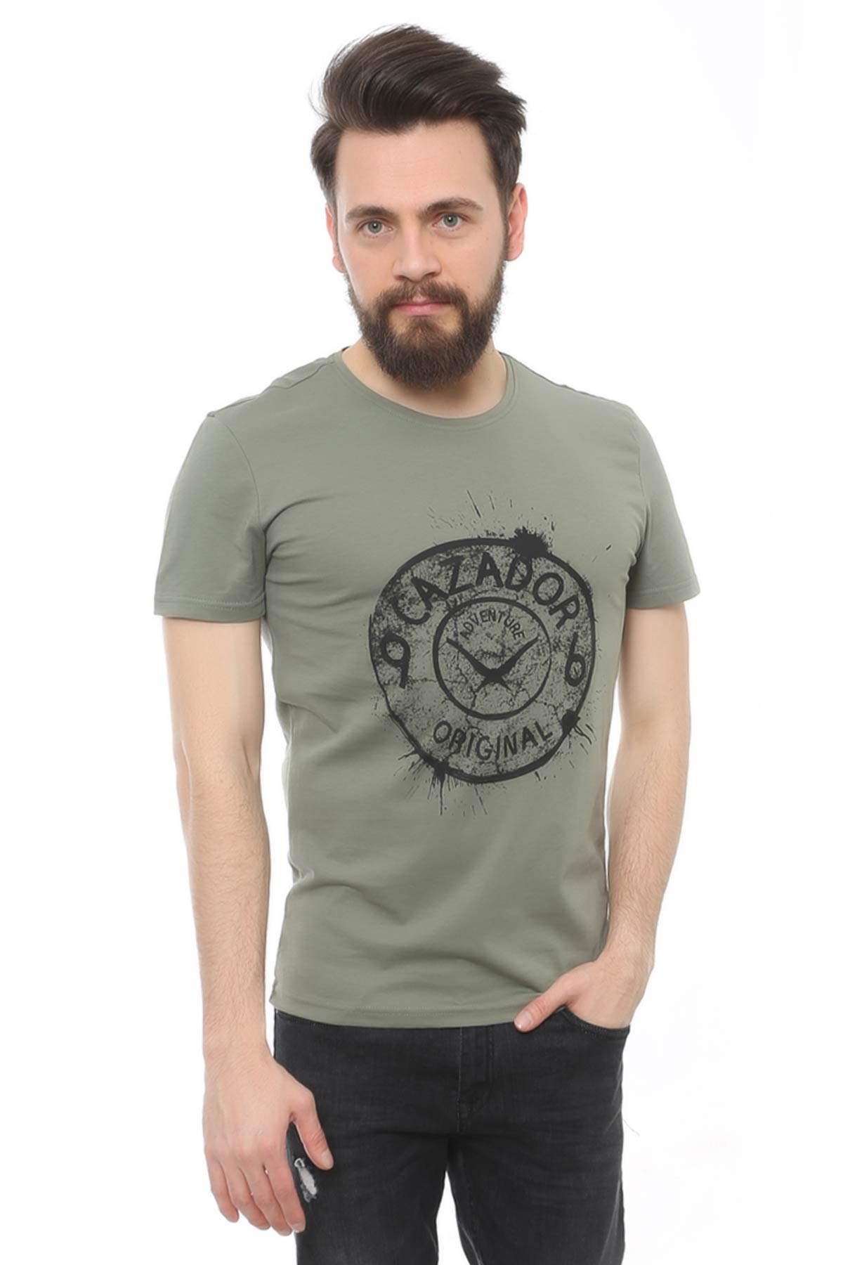Cazador 4082 Erkek Haki T-Shirt