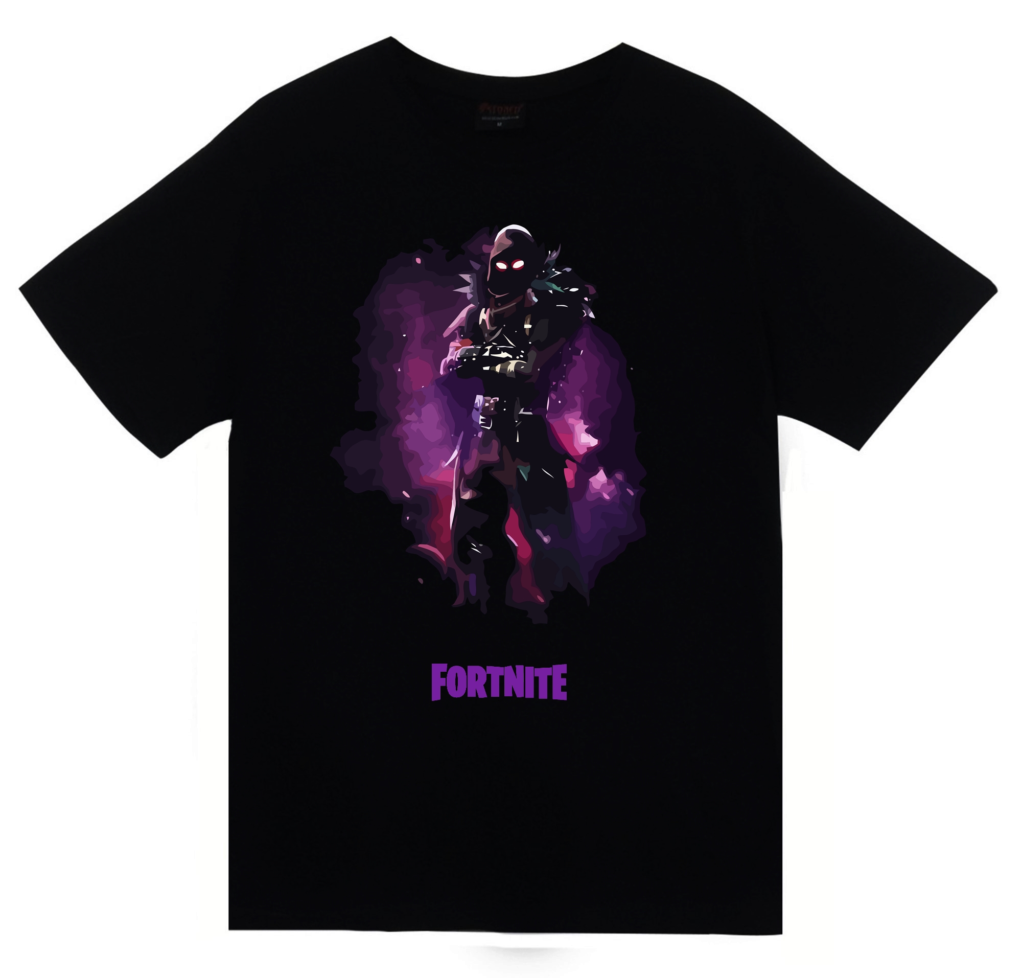 Fortnite Oyun Baskılı Unisex Bol Kesim Siyah Tişört T1526