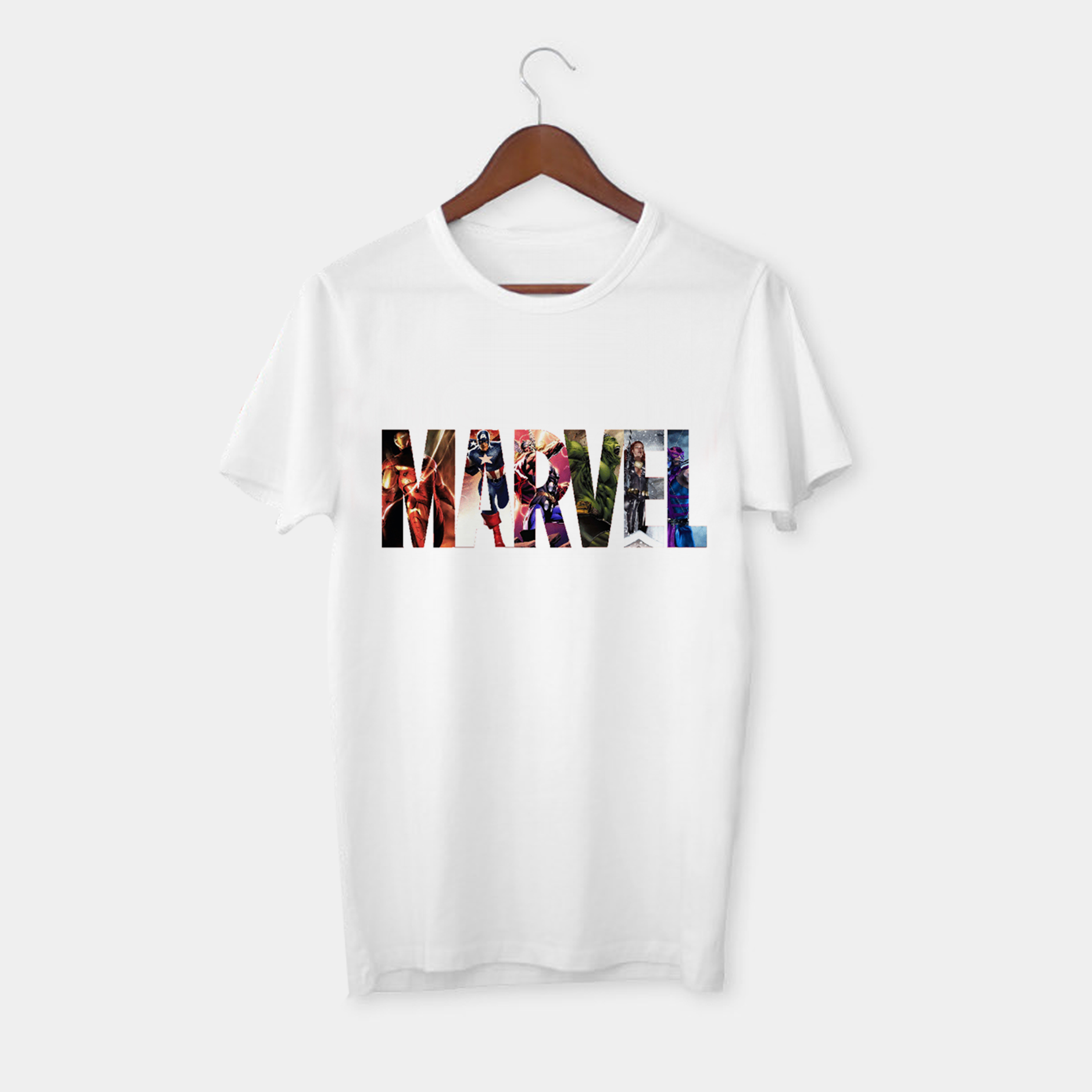 Marvel Logo Tasarımlı Tişört
