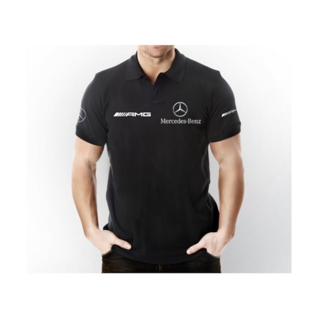 Zenbuy MERCEDES AMG Polo Yaka Kısa Kollu T-Shirt