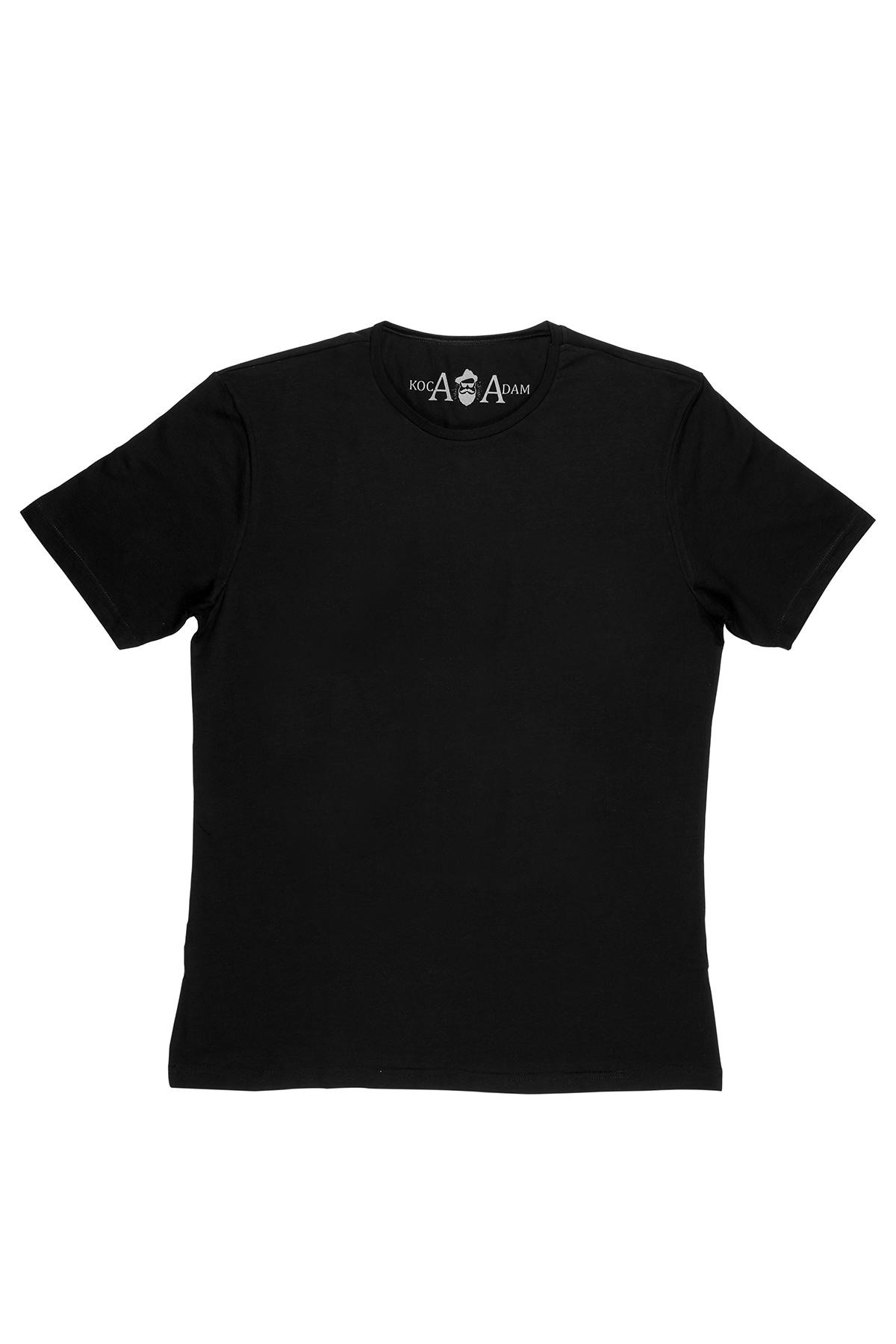 KOCA ADAM "Comfy" Koleksiyonu'ndan Büyük Beden Basic Siyah Tişört