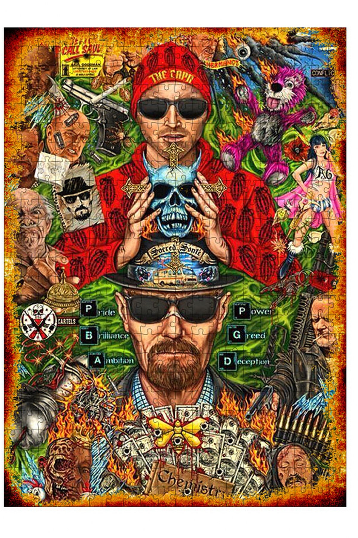 Ahşap Mdf Puzzle Breaking Bad Posteri 500 Parça Fiyatları ve Özellikleri