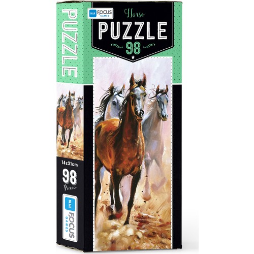 Blue Focus 98 Parça Puzzle Horse