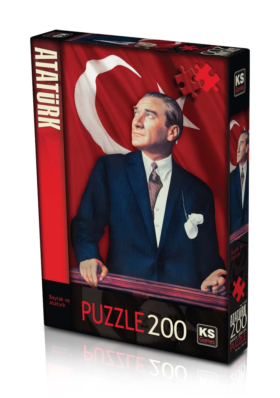 Bigstoy Puzzle Bayrak Ve Atatürk 200 Parça