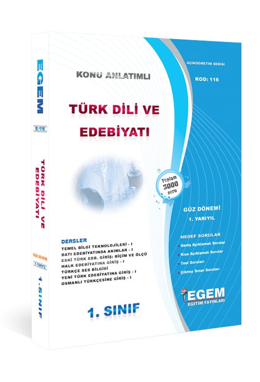 Aöf Türk Dili ve Edebiyatı 1 Sınıf 1 Yarıyıl Güz Dönemi Güncel