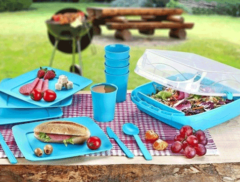 6 Kişilik Çantalı Piknik Seti