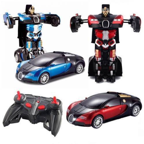 Kumandalı Arabaya Dönüşen Oyuncak Transformers Robot