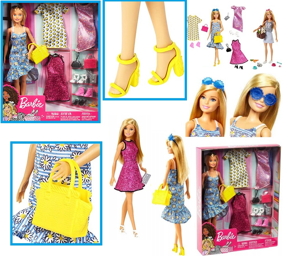 4 barbie set