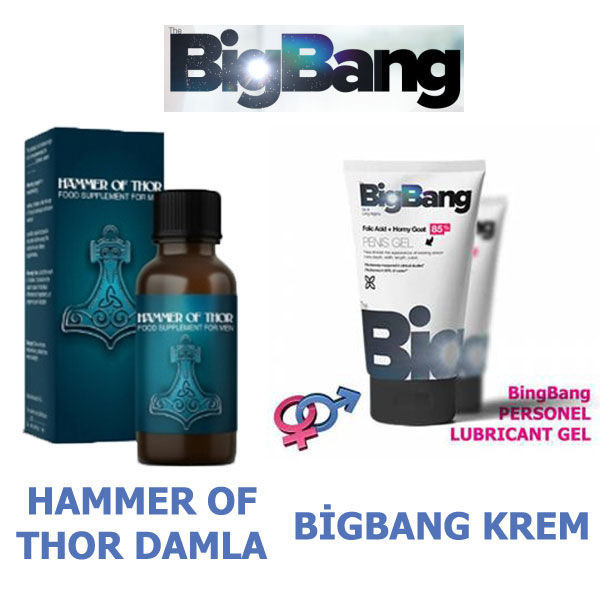 MÜHTEŞEM SÜPER İKİLİ SET Hammer Of Thor Damla + Bigbang Cream
