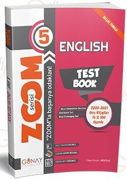 2021 5.Sınıf Zoom Serisi İngilizce Soru Bankası Günay Yayınları