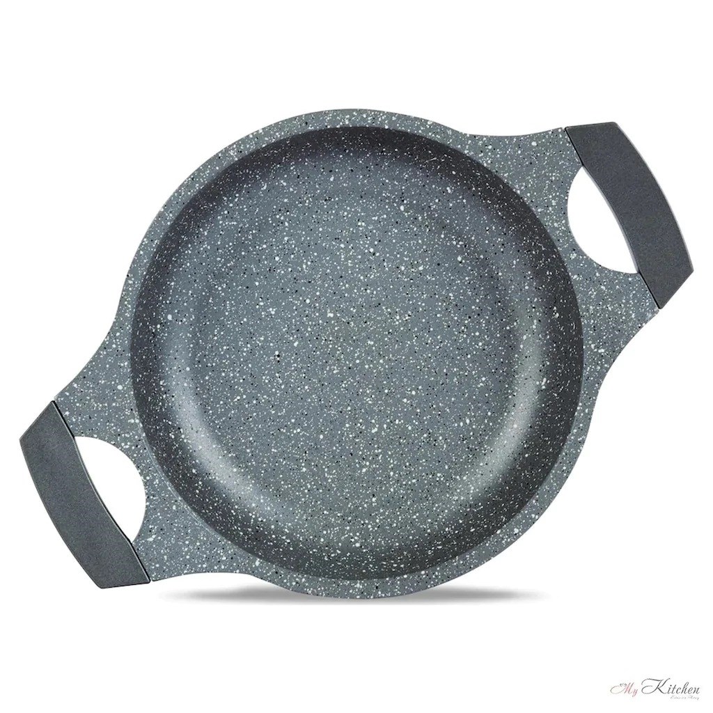 ThermoAD Alüminyum Döküm Granit Sahan Omlet Tavası 22 cm Gri