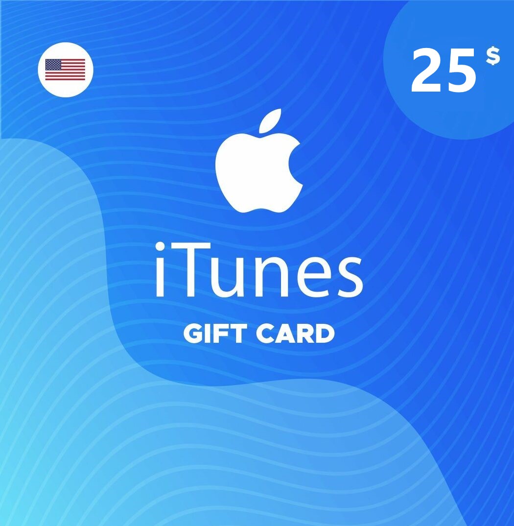 iTunes Apple Store 25 USD Gift Card