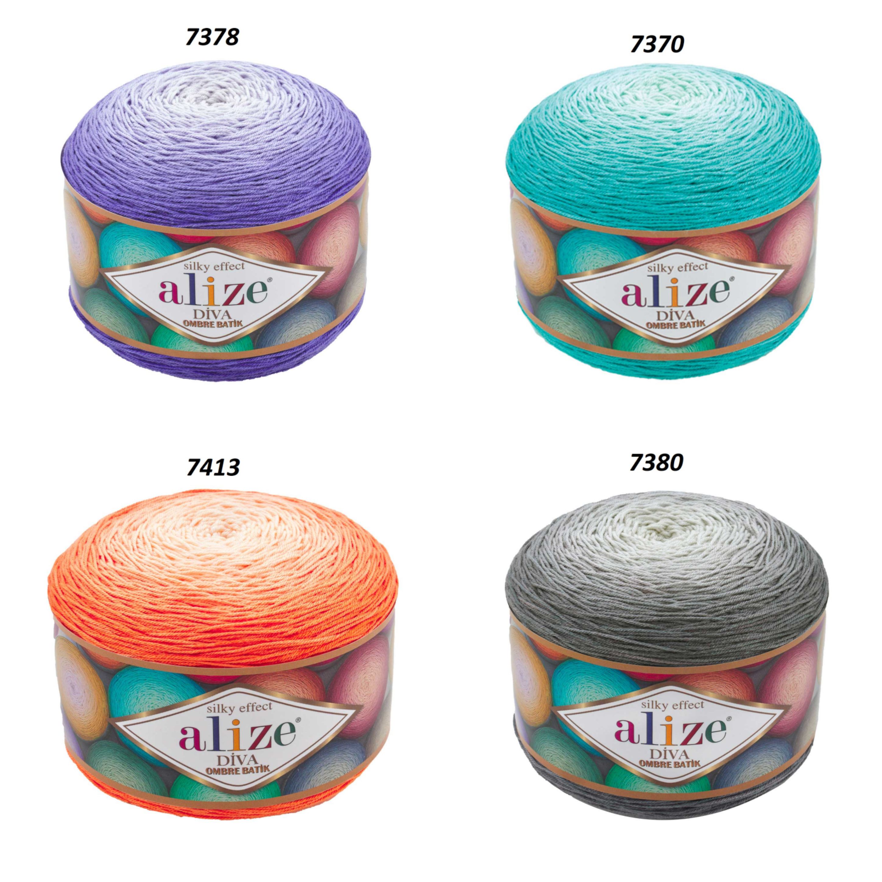 Alize Diva Ombre Batik 250 Gr Mevsimlik Farklı Renkler Mevcuttur