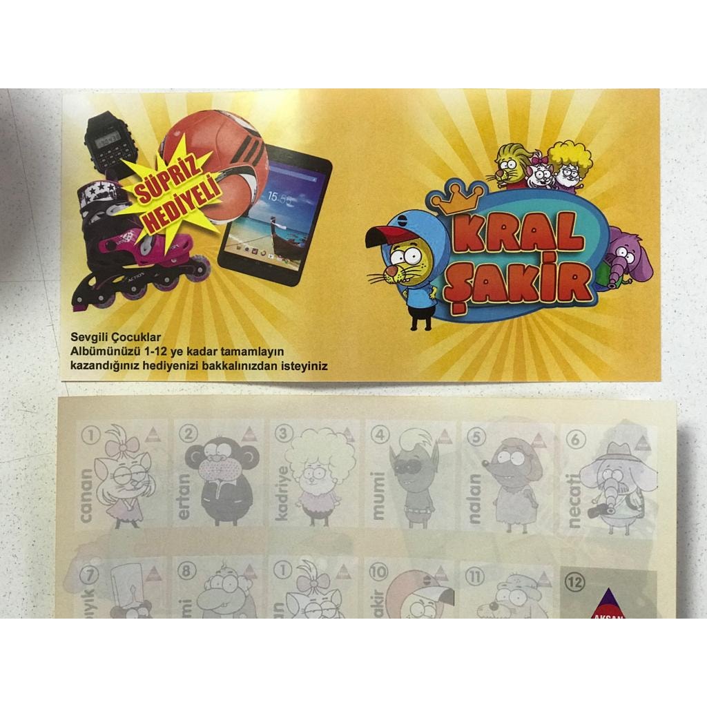 Kral Şakir Oyun Kartları 120'li Paket Tradding Card & Sticker