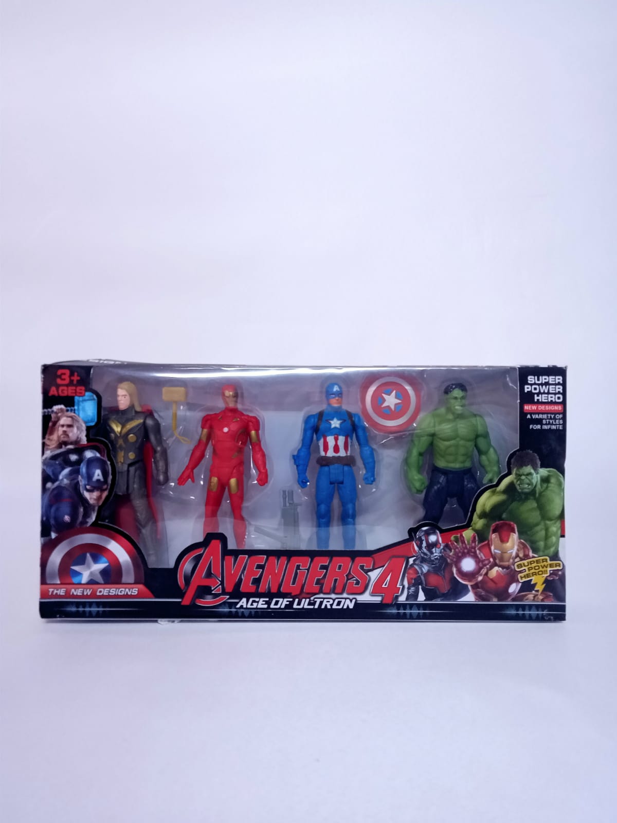 4 lü Orta Boy Avengers 4 Figür Oyuncak Set Hulk Captan Iron