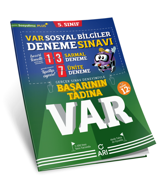 Arı Yayınları - 5. Sınıf VAR Sosyal Bilgiler Deneme Sınavı