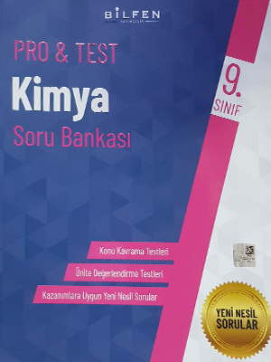 BİLFEN 9. SINIF PRO&TEST KİMYA SORU BANKASI