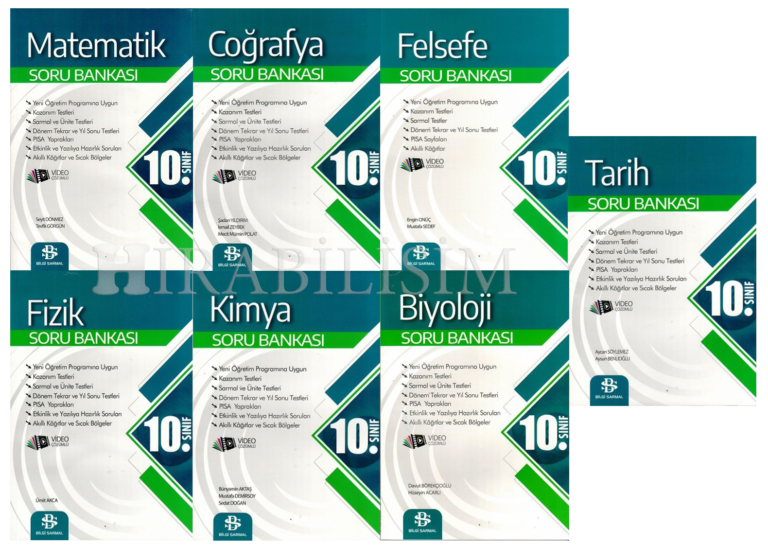 Bilgi Sarmal Yayınları 10. Sınıf Soru Bankası Seti 2019-2020 Müfr