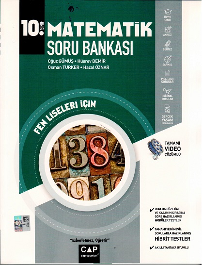 Çap Yayınları 10.Sınıf Fen Lisesi Matematik Soru Bankası