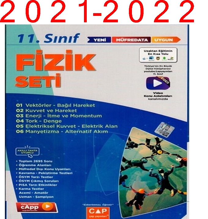 Çap Yayınları 11 Sınıf Anadolu Lisesi Fizik Fasikül Seti 2023 Fiyatları