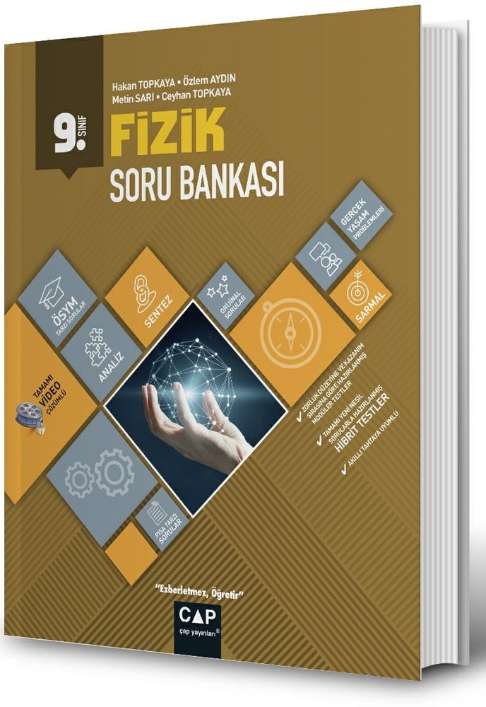 Çap Yayınları 9. Sınıf Anadolu Lisesi Fizik Soru Bankası