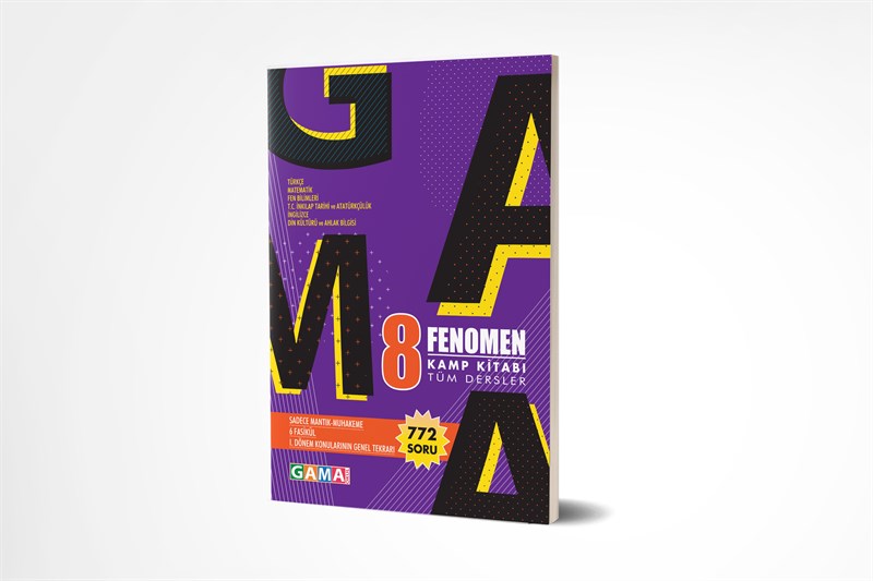 Gama Yayınları 8. Sınıf LGS Tüm Dersler Fenomen Kamp Kitabı