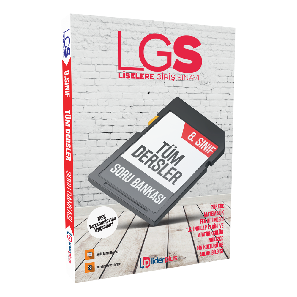 Lider Plus Yayınları 2020 LGS 8.Sınıf Tüm Dersler Soru Bankası