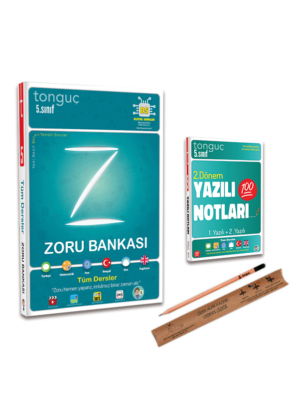 Tonguç 5. Sınıf Zoru Bankası Tüm Dersler 2. Dönem Yazılı Notları Set ...
