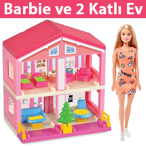 barbie bebek hediyeli oyuncak ev barbi evi kiz oyuncaklari fiyatlari ve ozellikleri