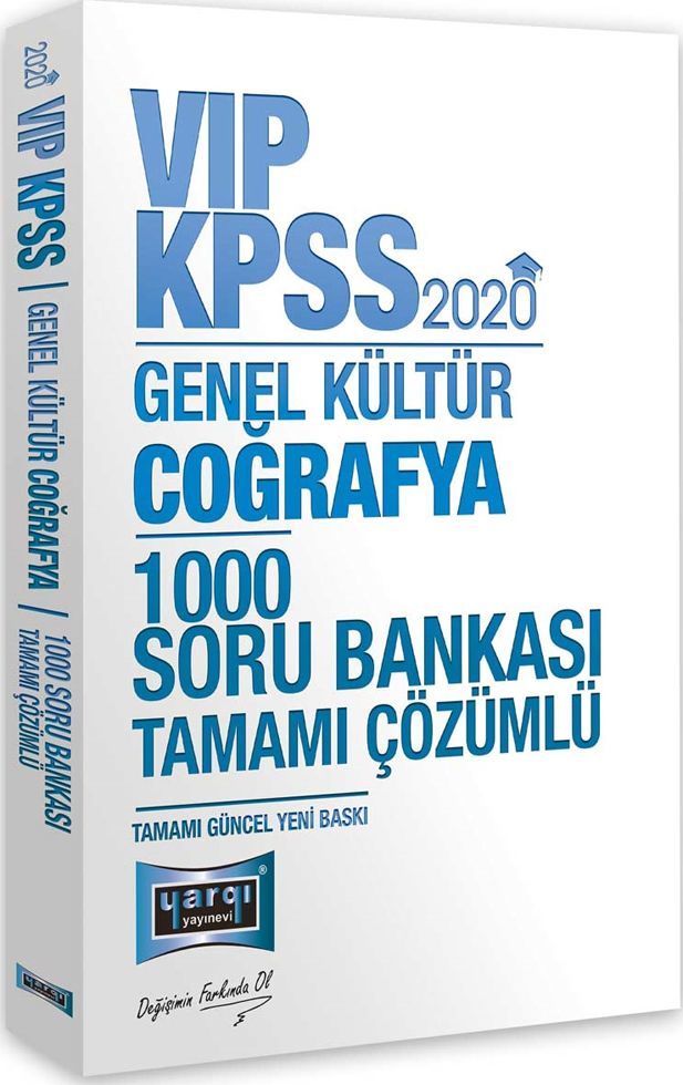 Yargı Yayınları 2020 KPSS VIP Coğrafya Çözümlü 1000 Soru Bankası