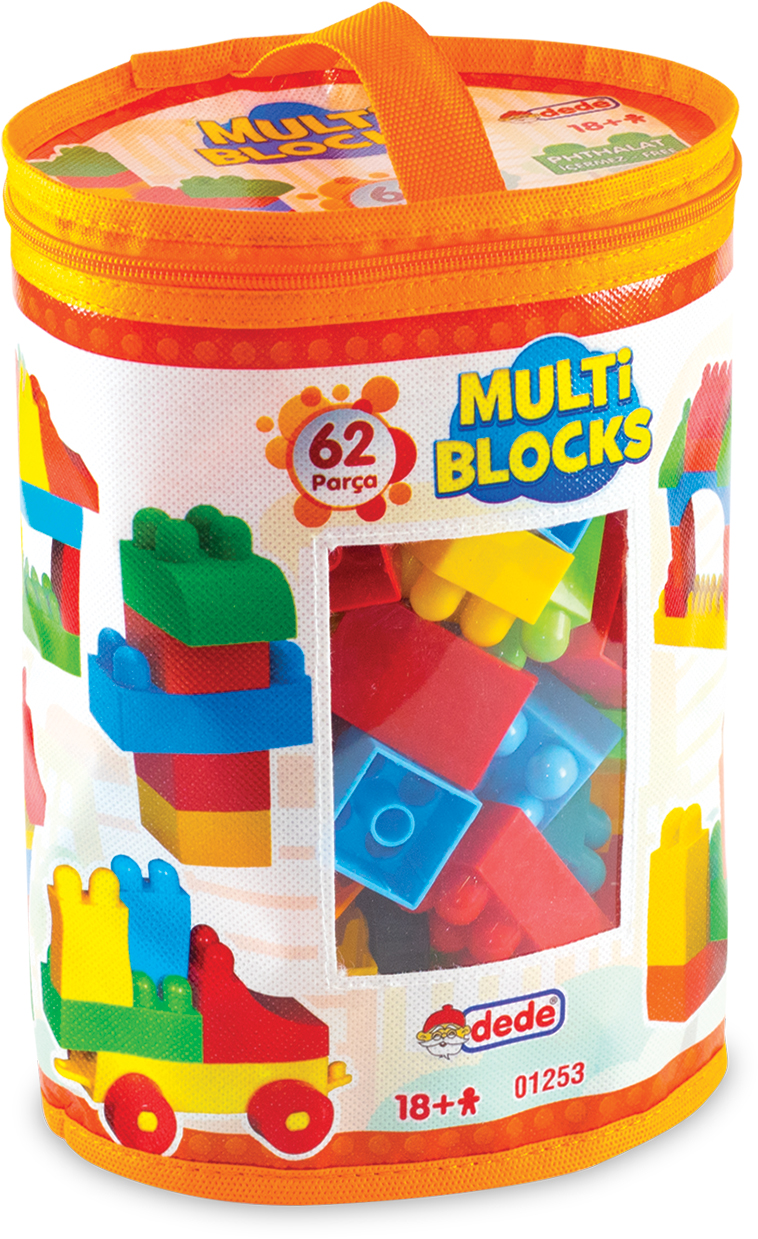 Dede Oyuncak Multi Blocks 62 Parça Eğitici Lego Oyun Seti