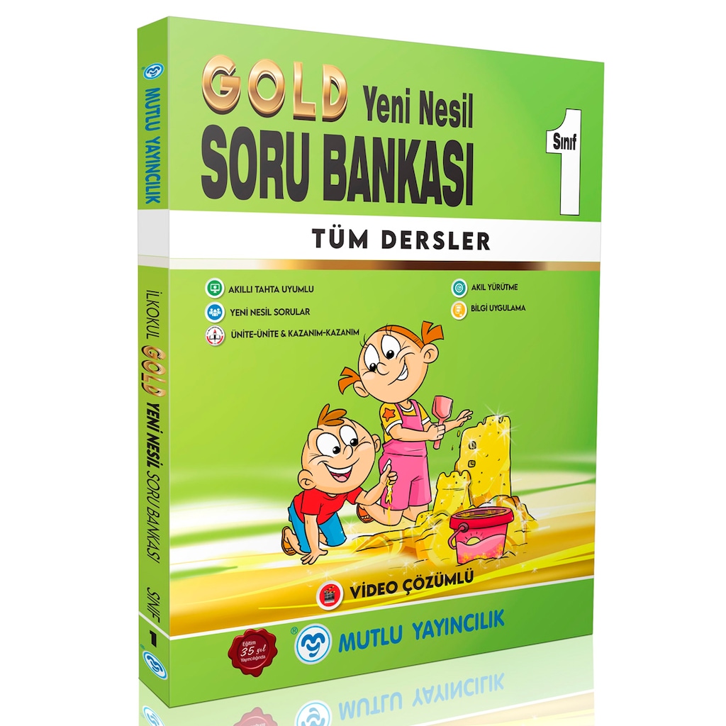 Mutlu Yayınları 1. Sınıf Tüm Dersler Gold Soru Bankası (473984112)