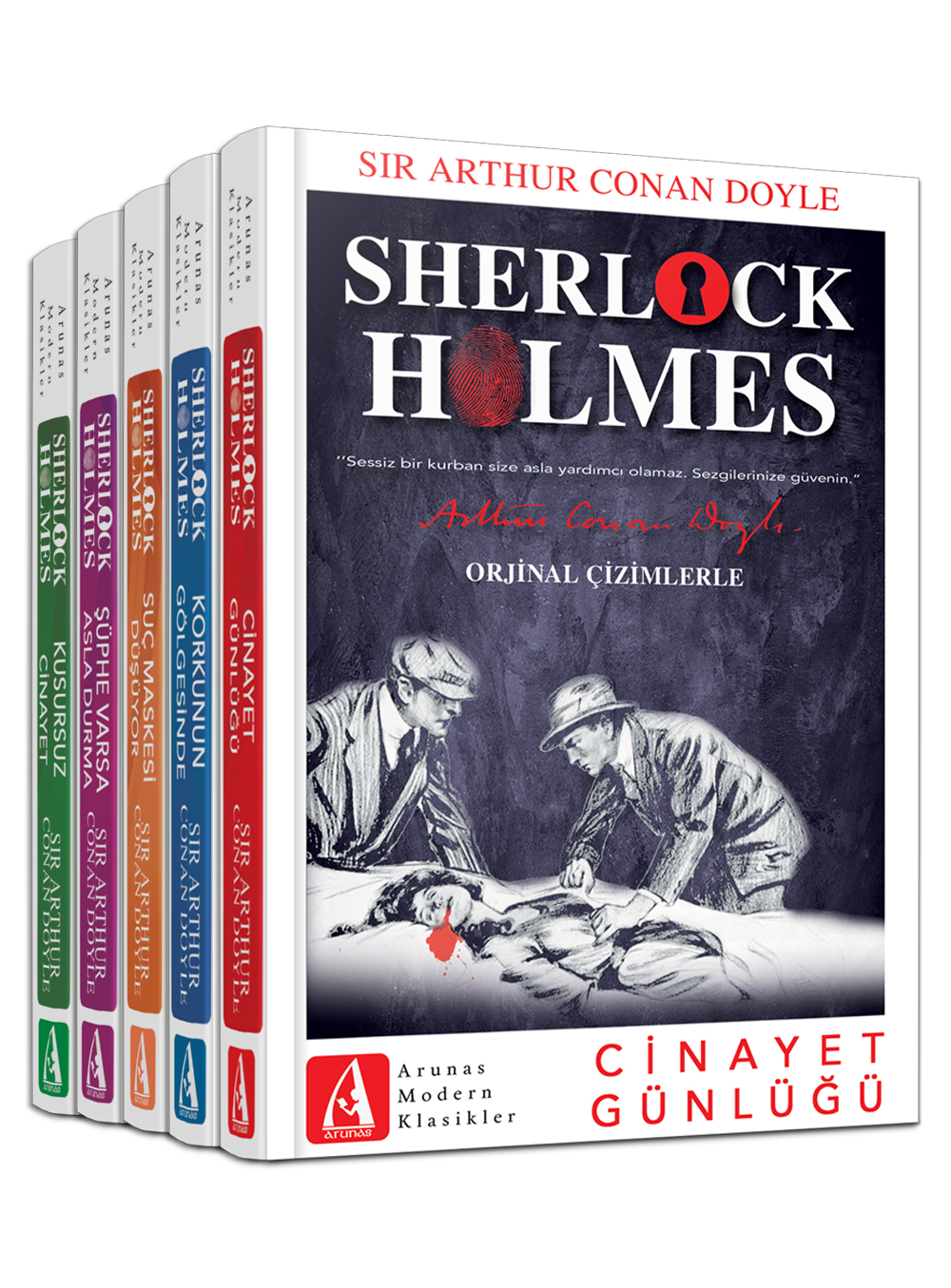 Sherlock Holmes - Bütün Hikâyeleri – (5 Kitap Takım)