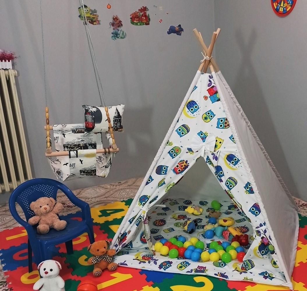 Pamuklu kumaş, Gürgen çubuk, Kızılderili Çocuk Oyun Çadırı