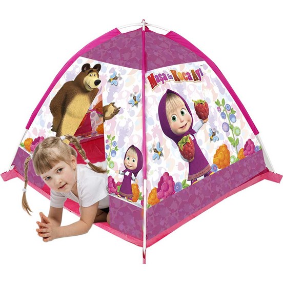 Maşa İle Koca Ayı Çocuk Oyun Çadırı-Masha'nın Çadırı - Lisanslı