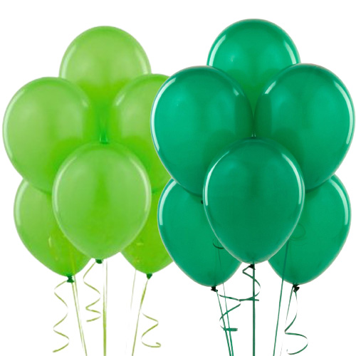 Koyu ve açık yeşil balon