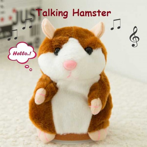 Talking Hamster Ses Taklidi Yapan Sevimli Fare Peluş Oyuncak