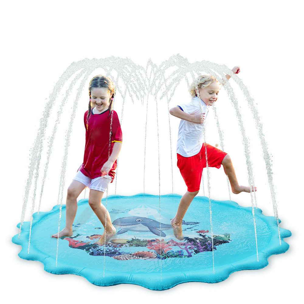 Çocuk Oyun Havuzu / Su Püskürtme Pedi Şişme Fıskiyeli Havuz