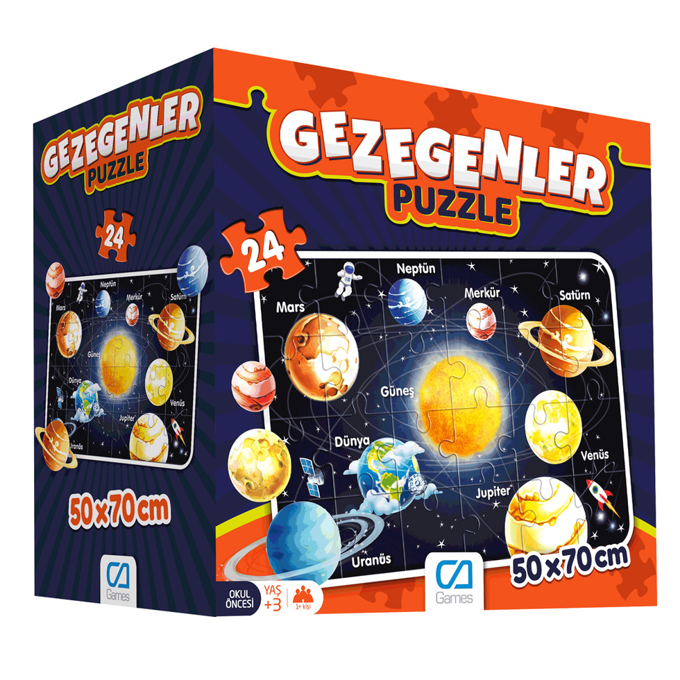 Ca Games Gezegenler Eğitici Puzzle CA.5026