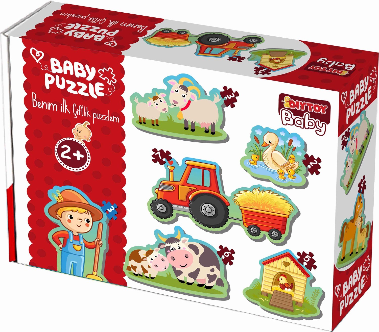 Diy-Toy Baby Puzzle Çiftlik Hayvanları