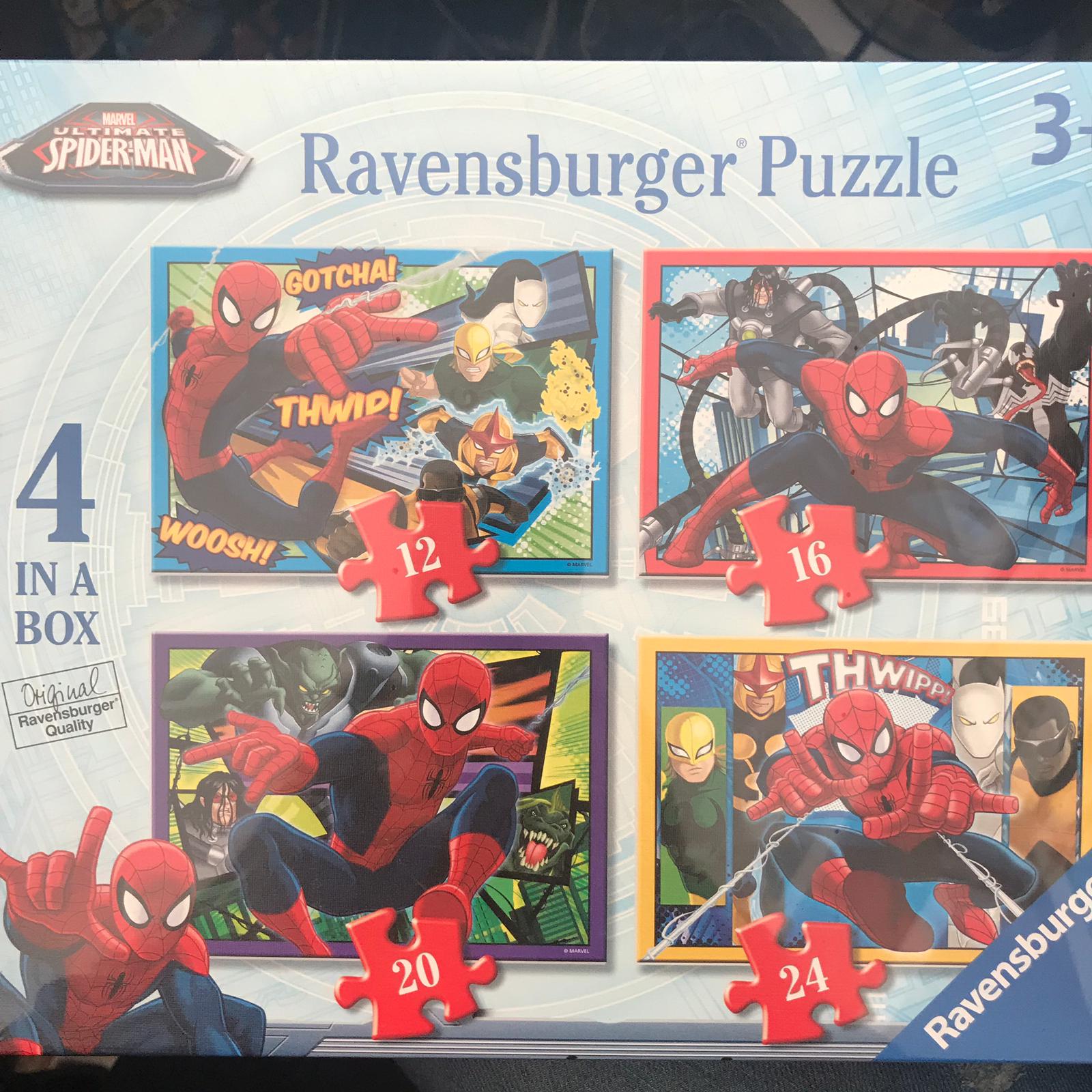 Ravensburger 73634 4 In Box Spıderman Puzzle